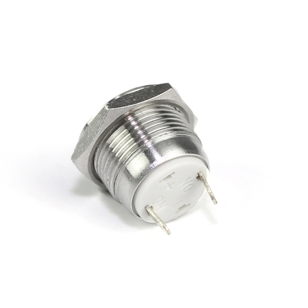 12mm Short Type 2pin Momentary Metal Push Button Switch