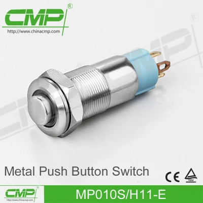 CMP 10 mm Mini-Drucktastenschalter mit Stiftanschluss