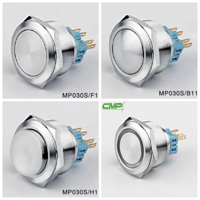 CMP China 30 mm Metall-Edelstahl-Drucktastenschalter