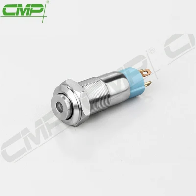 CMP Metall 10 mm beleuchteter Miniatur-Drucktastenschalter IP67