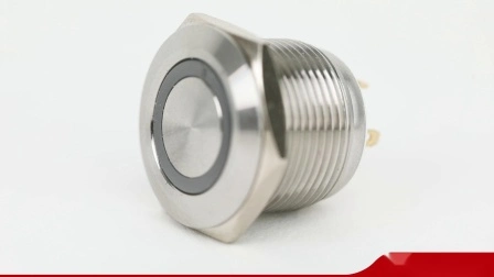 Qn25-A1 25-mm-Ring beleuchteter elektrischer Druckknopfschalter aus rostfreiem Stahlmetall für tragbare Kraftwerke